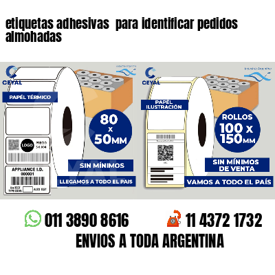 etiquetas adhesivas para identificar pedidos almohadas