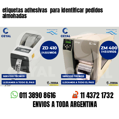 etiquetas adhesivas para identificar pedidos almohadas