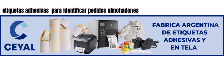 etiquetas adhesivas para identificar pedidos almohadones