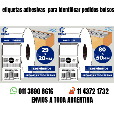 etiquetas adhesivas para identificar pedidos bolsos
