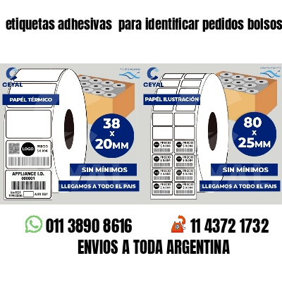 etiquetas adhesivas para identificar pedidos bolsos