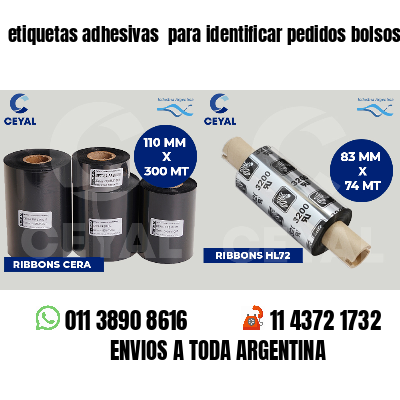 etiquetas adhesivas para identificar pedidos bolsos