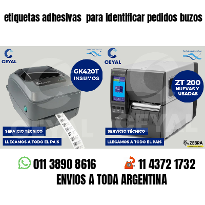 etiquetas adhesivas para identificar pedidos buzos