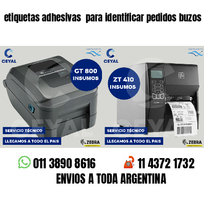 etiquetas adhesivas para identificar pedidos buzos