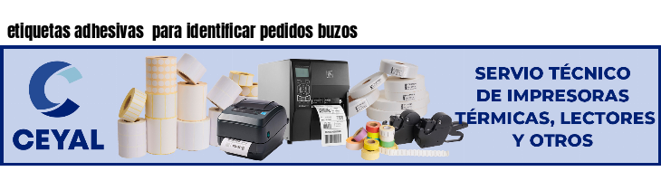 etiquetas adhesivas para identificar pedidos buzos