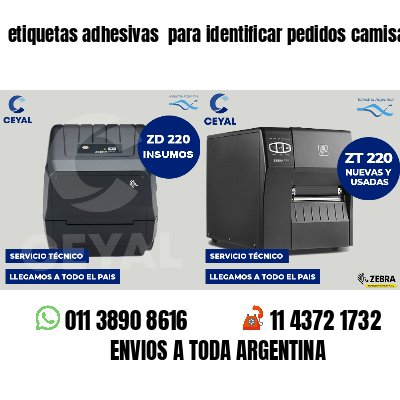 etiquetas adhesivas para identificar pedidos camisas