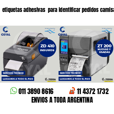 etiquetas adhesivas para identificar pedidos camisas