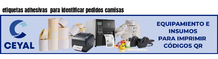 etiquetas adhesivas para identificar pedidos camisas