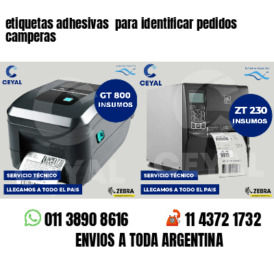 etiquetas adhesivas para identificar pedidos camperas