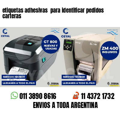 etiquetas adhesivas  para identificar pedidos carteras