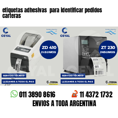 etiquetas adhesivas para identificar pedidos carteras