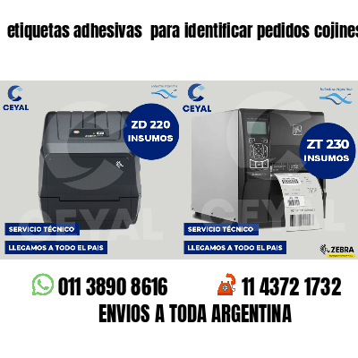etiquetas adhesivas  para identificar pedidos cojines