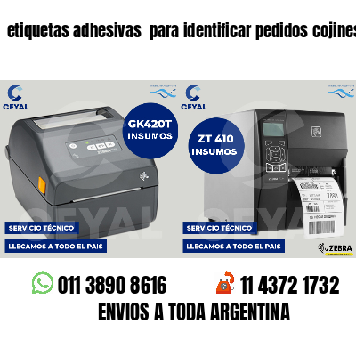 etiquetas adhesivas para identificar pedidos cojines