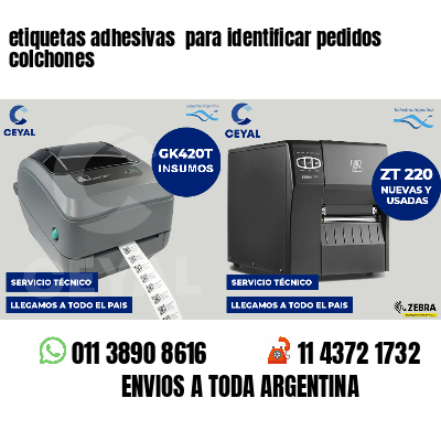 etiquetas adhesivas para identificar pedidos colchones