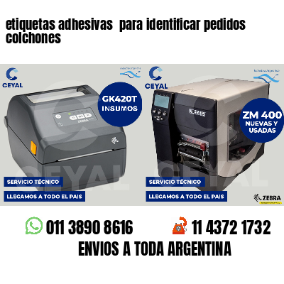 etiquetas adhesivas para identificar pedidos colchones