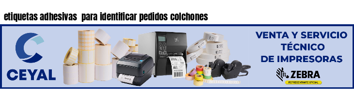 etiquetas adhesivas  para identificar pedidos colchones