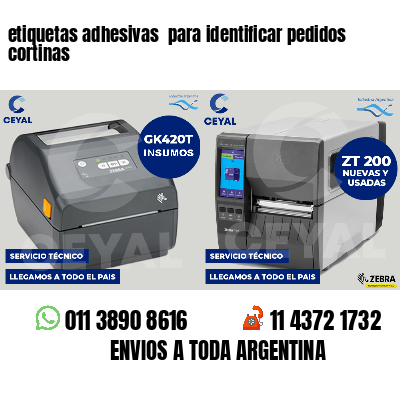 etiquetas adhesivas para identificar pedidos cortinas