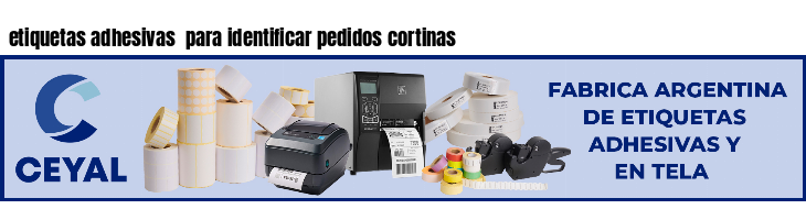 etiquetas adhesivas para identificar pedidos cortinas