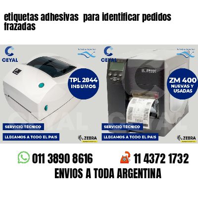 etiquetas adhesivas para identificar pedidos frazadas