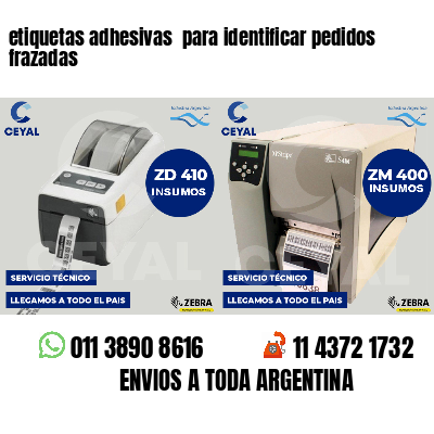 etiquetas adhesivas para identificar pedidos frazadas