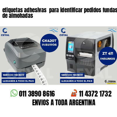 etiquetas adhesivas  para identificar pedidos fundas de almohadas