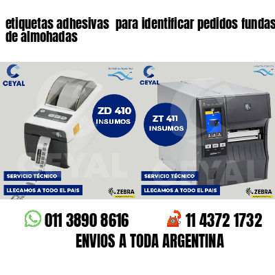 etiquetas adhesivas para identificar pedidos fundas de almohadas