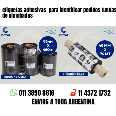 etiquetas adhesivas  para identificar pedidos fundas de almohadas