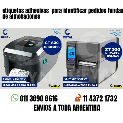 etiquetas adhesivas para identificar pedidos fundas de almohadones