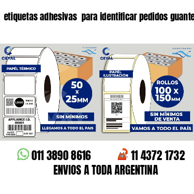 etiquetas adhesivas para identificar pedidos guantes