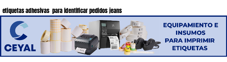 etiquetas adhesivas para identificar pedidos jeans