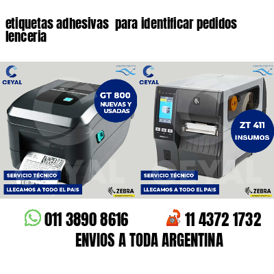 etiquetas adhesivas para identificar pedidos lenceria