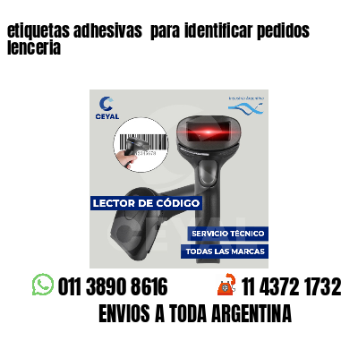 etiquetas adhesivas para identificar pedidos lenceria
