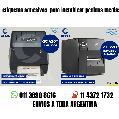 etiquetas adhesivas para identificar pedidos medias