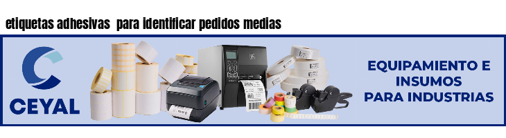 etiquetas adhesivas para identificar pedidos medias