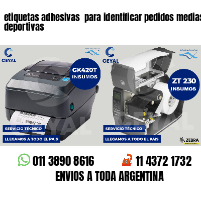 etiquetas adhesivas para identificar pedidos medias deportivas