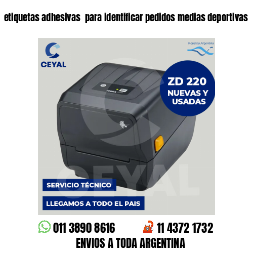 etiquetas adhesivas  para identificar pedidos medias deportivas