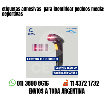 etiquetas adhesivas para identificar pedidos medias deportivas