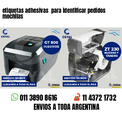 etiquetas adhesivas para identificar pedidos mochilas