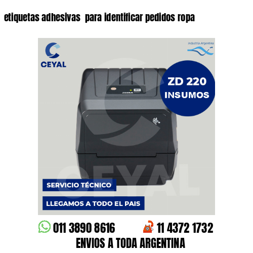 etiquetas adhesivas  para identificar pedidos ropa