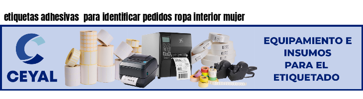 etiquetas adhesivas para identificar pedidos ropa interior mujer