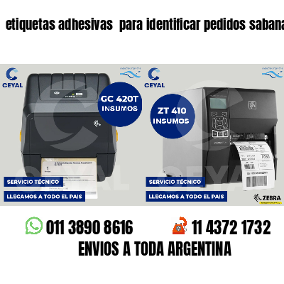 etiquetas adhesivas para identificar pedidos sabanas