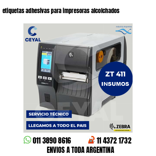 etiquetas adhesivas para impresoras alcolchados