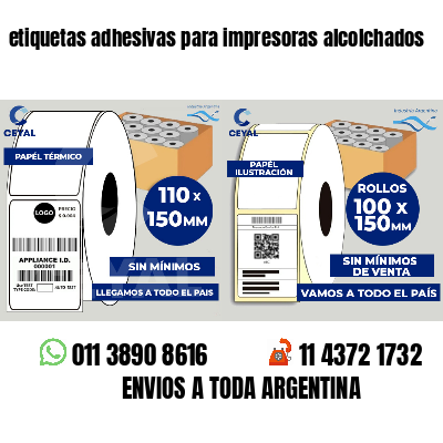 etiquetas adhesivas para impresoras alcolchados