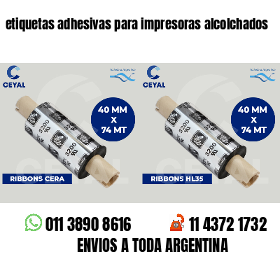 etiquetas adhesivas para impresoras alcolchados
