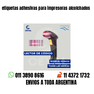 etiquetas adhesivas para impresoras alcolchados