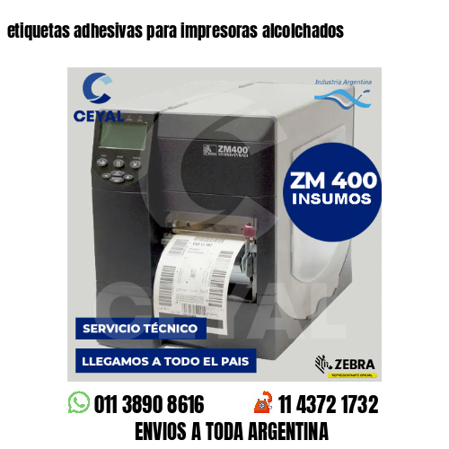 etiquetas adhesivas para impresoras alcolchados