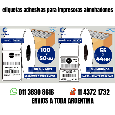 etiquetas adhesivas para impresoras almohadones