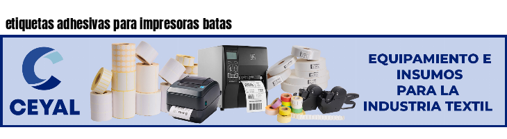 etiquetas adhesivas para impresoras batas