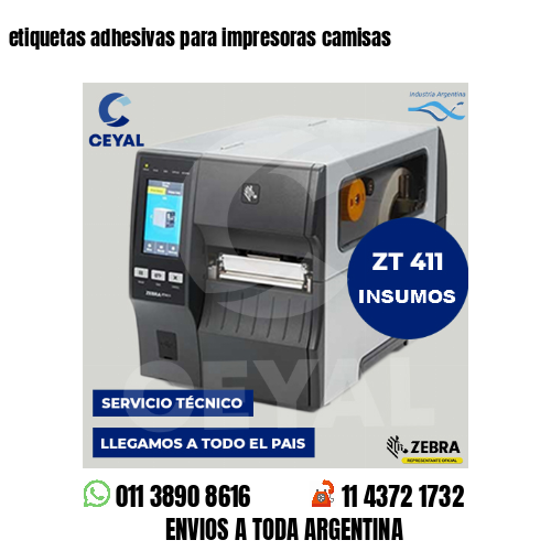 etiquetas adhesivas para impresoras camisas