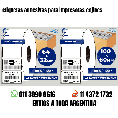 etiquetas adhesivas para impresoras cojines